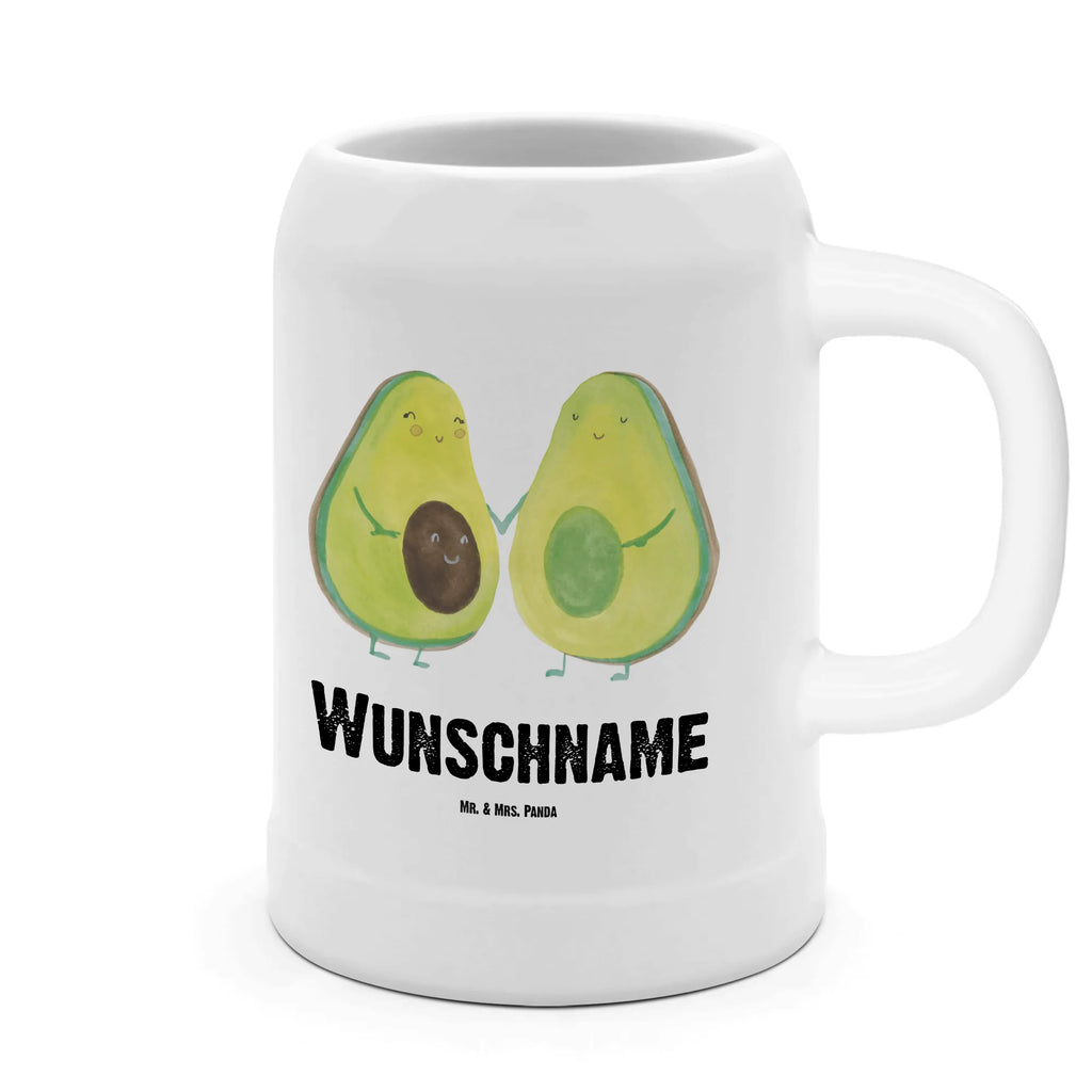 Personalisierter Bierkrug Avocado Pärchen Bierkrug mit Namen, Bierkrug personalisieren, Bierglas mit Namen, Personalisierung, Bedrucken, Avocado, Veggie, Vegan, Gesund, Avocuddle, Liebe, Schwangerschaft, Familie, Babyshower, Babyparty, Hochzeit, Kinder, Avocados, Geburt