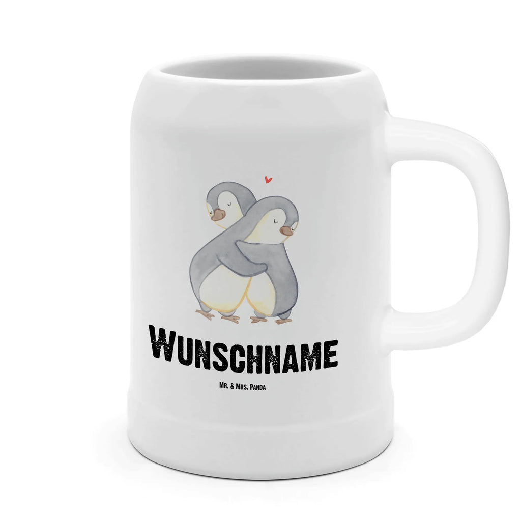 Personalisierter Bierkrug Pinguine Kuscheln Bierkrug mit Namen, Bierkrug personalisieren, Bierglas mit Namen, Personalisierung, Bedrucken, Liebe, Partner, Freund, Freundin, Ehemann, Ehefrau, Heiraten, Verlobung, Heiratsantrag, Liebesgeschenk, Jahrestag, Hocheitstag, Valentinstag, Geschenk für Frauen, Hochzeitstag, Mitbringsel, Geschenk für Freundin, Geschenk für Partner, Liebesbeweis, für Männer, für Ehemann