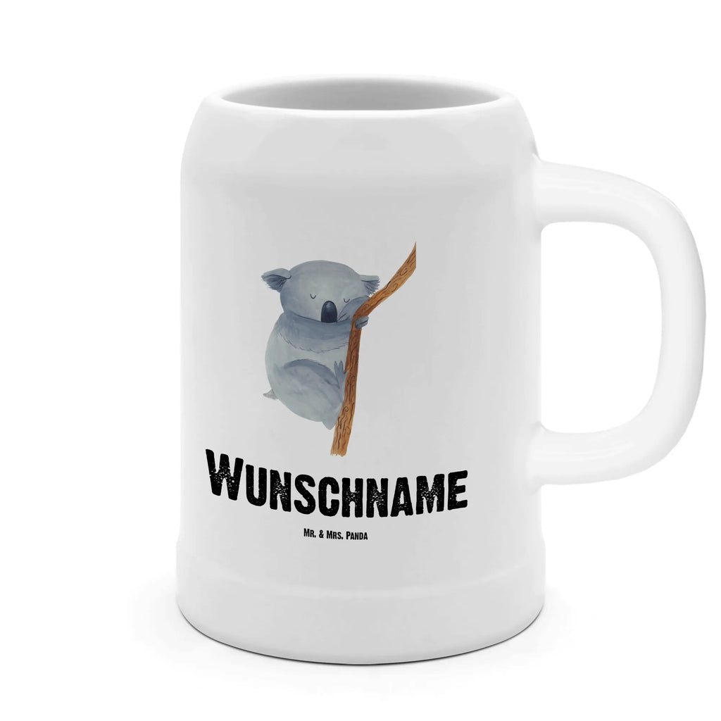 Personalisierter Bierkrug Koalabär Bierkrug mit Namen, Bierkrug personalisieren, Bierglas mit Namen, Personalisierung, Bedrucken, Tiermotive, Gute Laune, lustige Sprüche, Tiere, Koala, träumen, Traum, schlafen, Schlafzimmer, Traumland, Bär, Koalabär