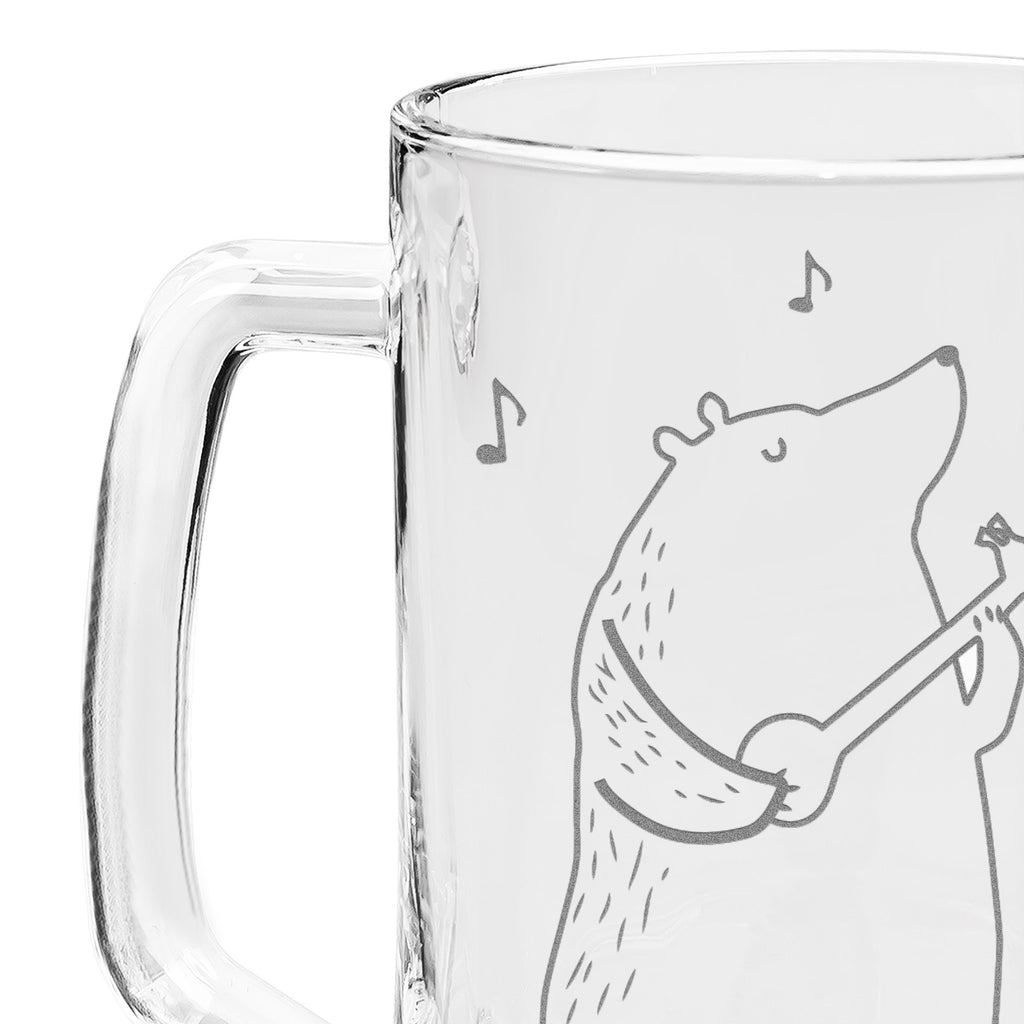 Gravur Bierkrug Bär Lied Bierkrug, Bier Krug, Bierkrug Glas, Vatertag, Bär, Teddy, Teddybär, Bärchen, Bear, Liebeslied, Lied, Song, Valentinstag, Valentine, Geschenk, Partner, Liebe, Freundin, Frau, Herz, Spruch