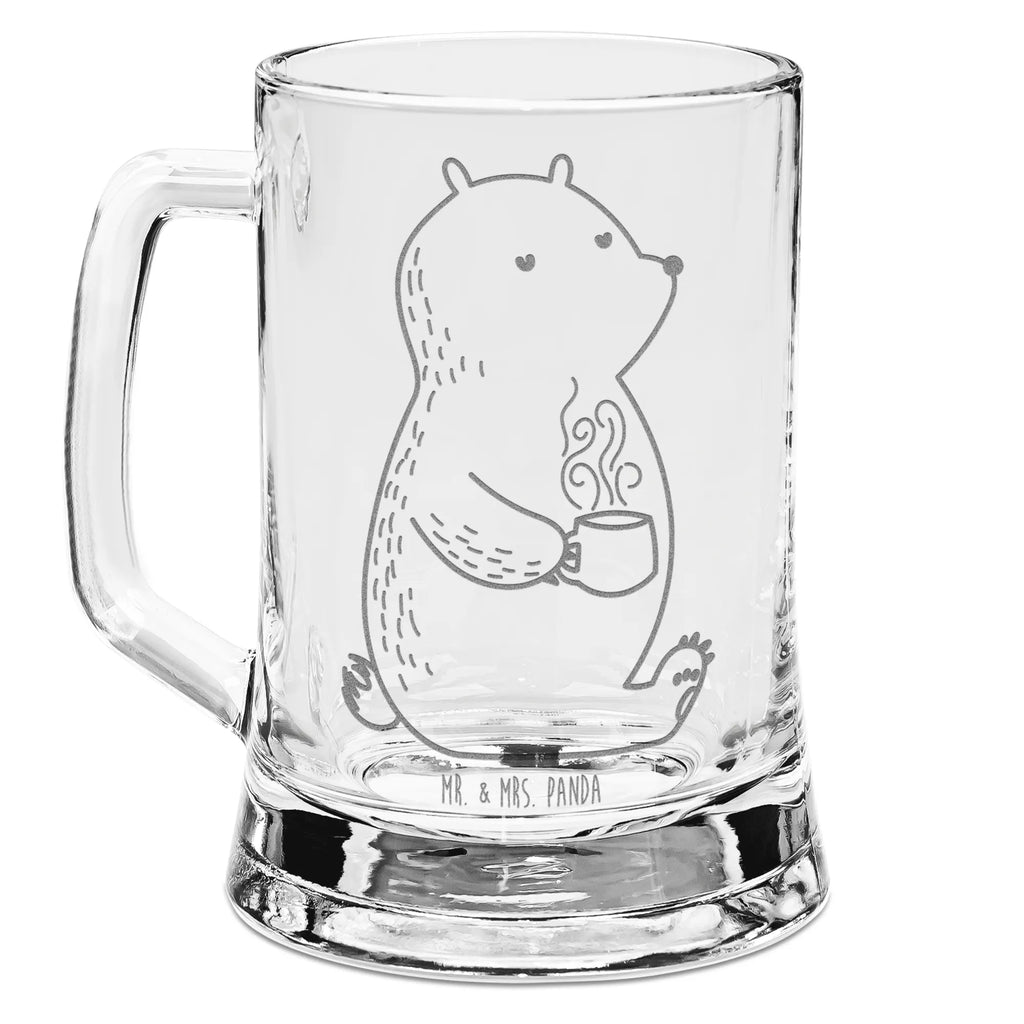 Gravur Bierkrug Bär Kaffee Bierkrug, Bier Krug, Bierkrug Glas, Vatertag, Bär, Teddy, Teddybär, Kaffee, Coffee, Bären, guten Morgen, Morgenroutine, Welt erobern, Welt retten, Motivation