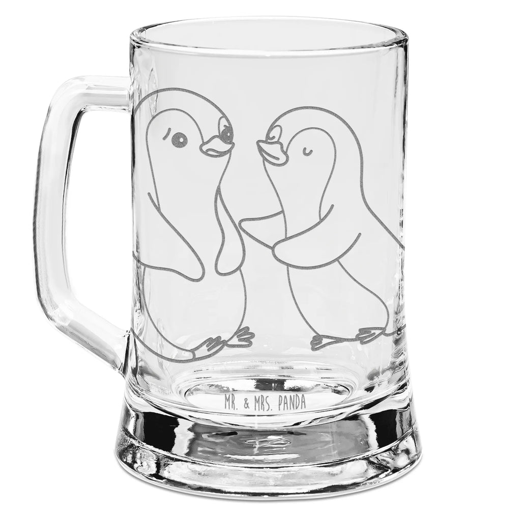 Gravur Bierkrug Pinguine trösten Bierkrug, Bier Krug, Bierkrug Glas, Vatertag, Liebe, Partner, Freund, Freundin, Ehemann, Ehefrau, Heiraten, Verlobung, Heiratsantrag, Liebesgeschenk, Jahrestag, Hocheitstag, Valentinstag, Geschenk für Frauen, Hochzeitstag, Mitbringsel, Geschenk für Freundin, Geschenk für Partner, Liebesbeweis, für Männer, für Ehemann