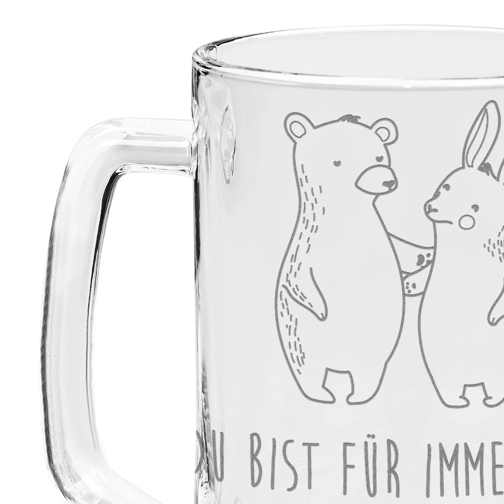 Gravur Bierkrug Bär und Hase Umarmen Bierkrug, Bier Krug, Bierkrug Glas, Vatertag, Liebe, Partner, Freund, Freundin, Ehemann, Ehefrau, Heiraten, Verlobung, Heiratsantrag, Liebesgeschenk, Jahrestag, Hocheitstag, Freunde, bester Freund, Hase, Bär, Bärchen, best friends