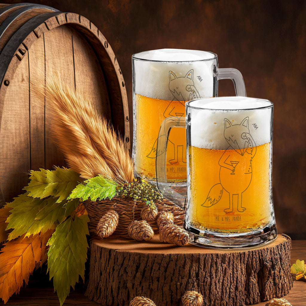 Gravur Bierkrug Fuchs Lord Bierkrug, Bier Krug, Bierkrug Glas, Vatertag, Fuchs, Füchse, tröstende Worte, Spruch lustig, Liebeskummer Geschenk, Motivation Spruch, Problemlösung