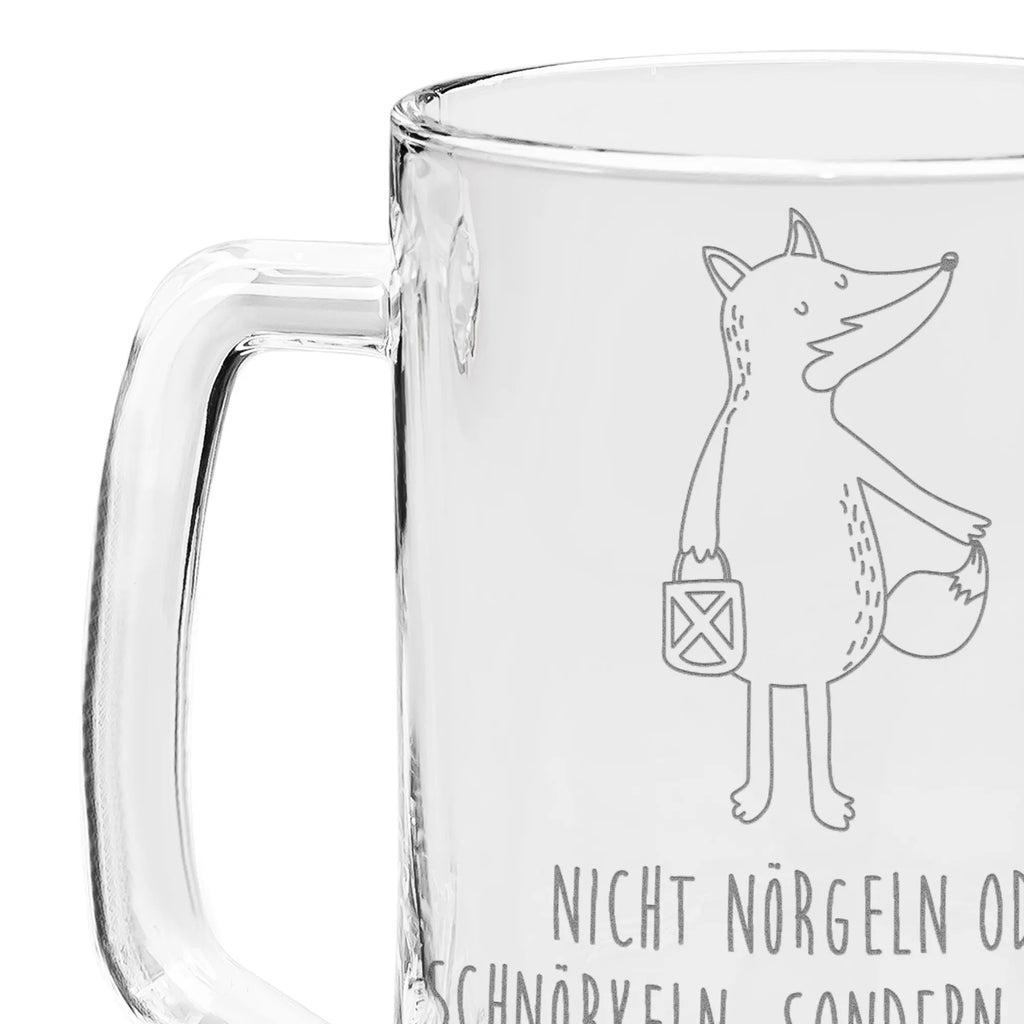 Gravur Bierkrug Fuchs Laterne Bierkrug, Bier Krug, Bierkrug Glas, Vatertag, Fuchs, Füchse, Spruch trösten, Liebeskummer Spruch, Laterne, Sankt Martin, Laternenumzug, Aufmuntern, Cäsar Otto Hugo Flaischlen