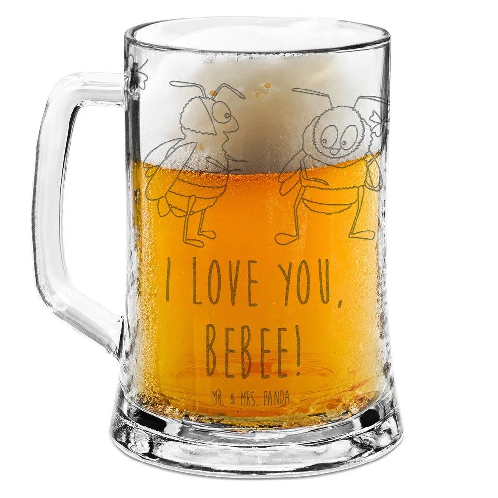 Gravur Bierkrug Bienen Paar Bierkrug, Bier Krug, Bierkrug Glas, Vatertag, Liebe, Partner, Freund, Freundin, Ehemann, Ehefrau, Heiraten, Verlobung, Heiratsantrag, Liebesgeschenk, Jahrestag, Hocheitstag, Valentinstag, Geschenk für Frauen, Hochzeitstag, Mitbringsel, Geschenk für Freundin, Geschenk für Partner, Liebesbeweis, für Männer, für Ehemann, Schildkröten, verliebte Schildkröten