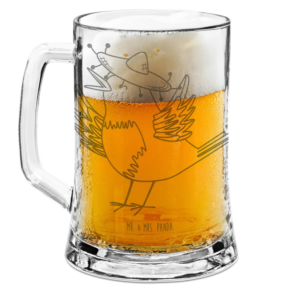 Gravur Bierkrug Rabe Sombrero Bierkrug, Bier Krug, Bierkrug Glas, Vatertag, Tiermotive, Gute Laune, lustige Sprüche, Tiere, Rabe, Vogel, Vögel, Spruch positiv, fröhlich sein, glücklich sein, Glück Spruch, froh, Elster, Motivation