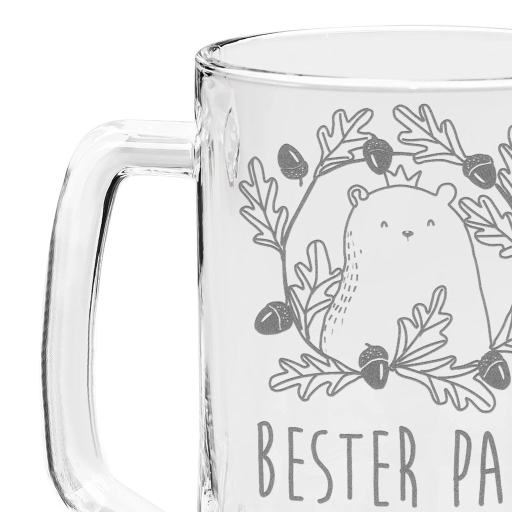 Gravur Bierkrug Bär König Bierkrug, Bier Krug, Bierkrug Glas, Vatertag, Bär, Teddy, Teddybär, Papa, Papa Bär, bester Vater, bester Papa, weltbester Papa, Vater, Dad, Daddy, Papi