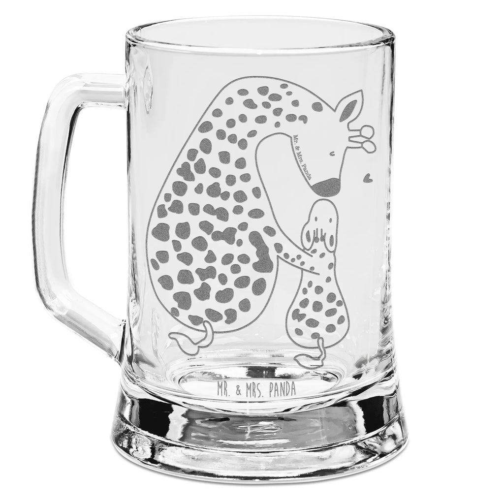 Gravur Bierkrug Giraffe Kind Bierkrug, Bier Krug, Bierkrug Glas, Vatertag, Afrika, Wildtiere, Giraffe, Kind, Mutter, Mama, Tochter, Sohn, Lieblingsmensch