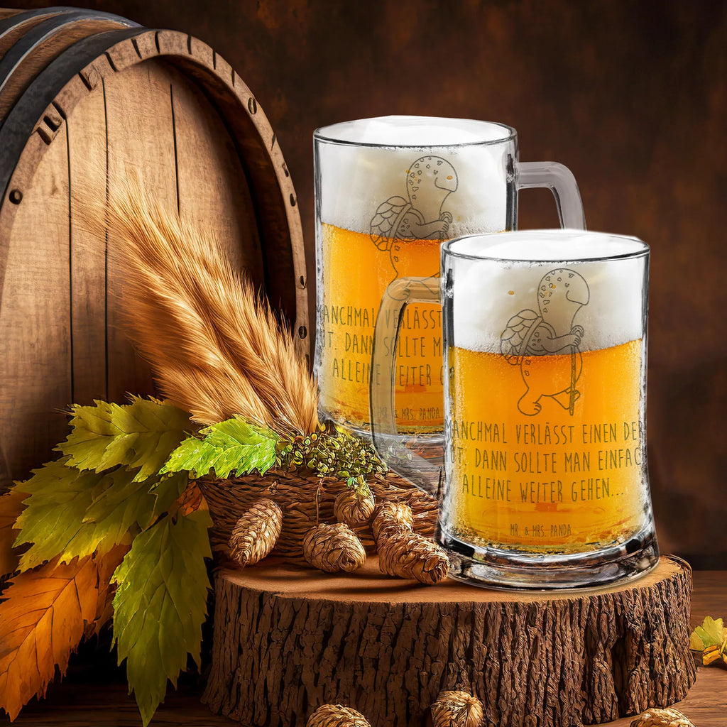 Gravur Bierkrug Schildkröte Wanderer Bierkrug, Bier Krug, Bierkrug Glas, Vatertag, Schildkröte, Schildkröten, Motivation, Motivationsspruch, Motivationssprüche, Neuanfang