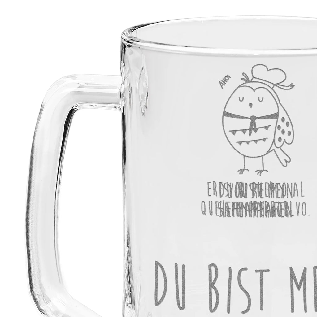 Gravur Bierkrug Eule Matrose Bierkrug, Bier Krug, Bierkrug Glas, Vatertag, Eule, Eule Spruch, Eule Deko, Owl, Wortspiel lustig, Matrose, Freundin, Ehe, Seefahrer, Heimathafen, Hochzeitstag Geschenk