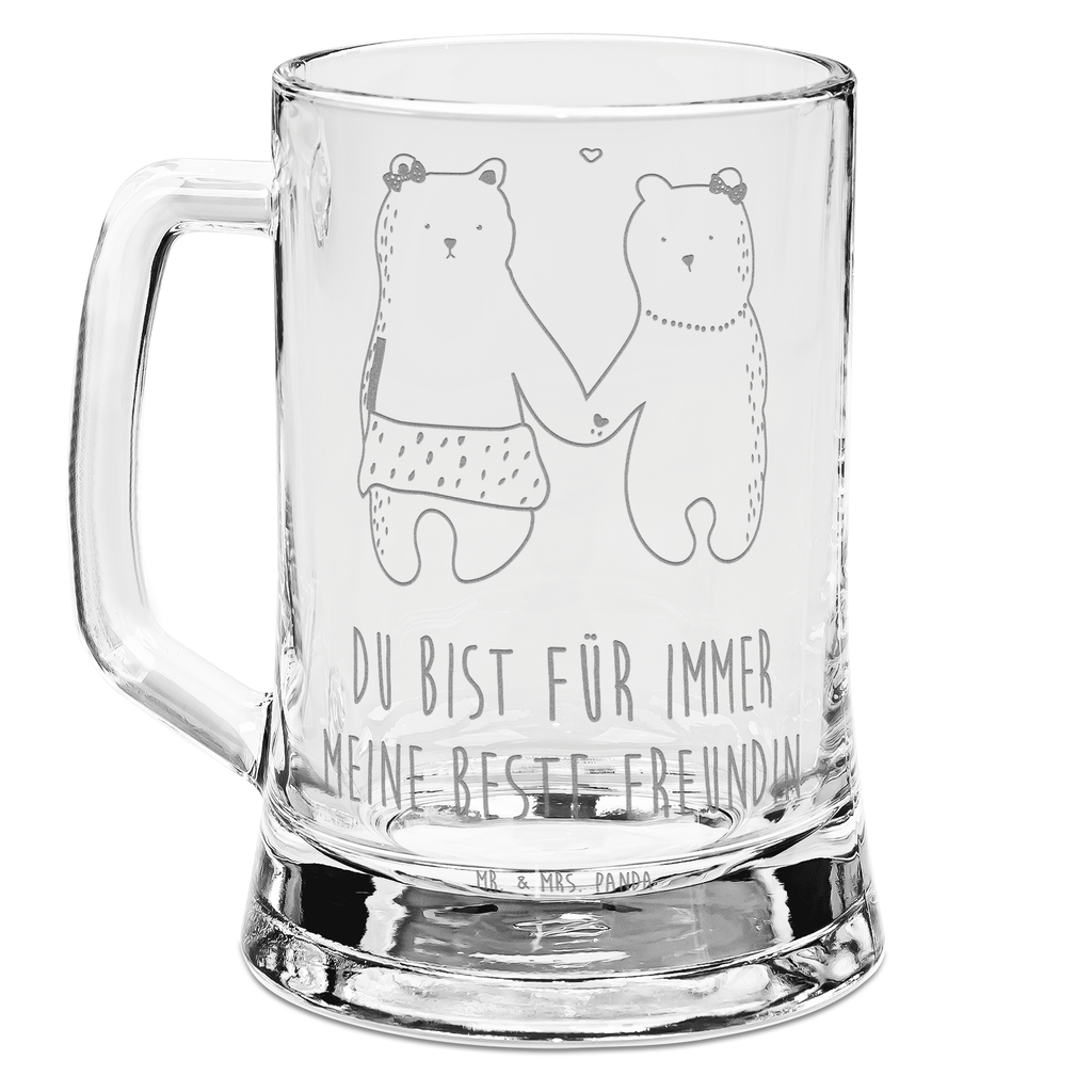 Gravur Bierkrug Bär Freundin Bierkrug, Bier Krug, Bierkrug Glas, Vatertag, Bär, Teddy, Teddybär, Bär Freundin Beste Freund Liebe Liebesbeweis Verliebt Kumpel Kumpeliene