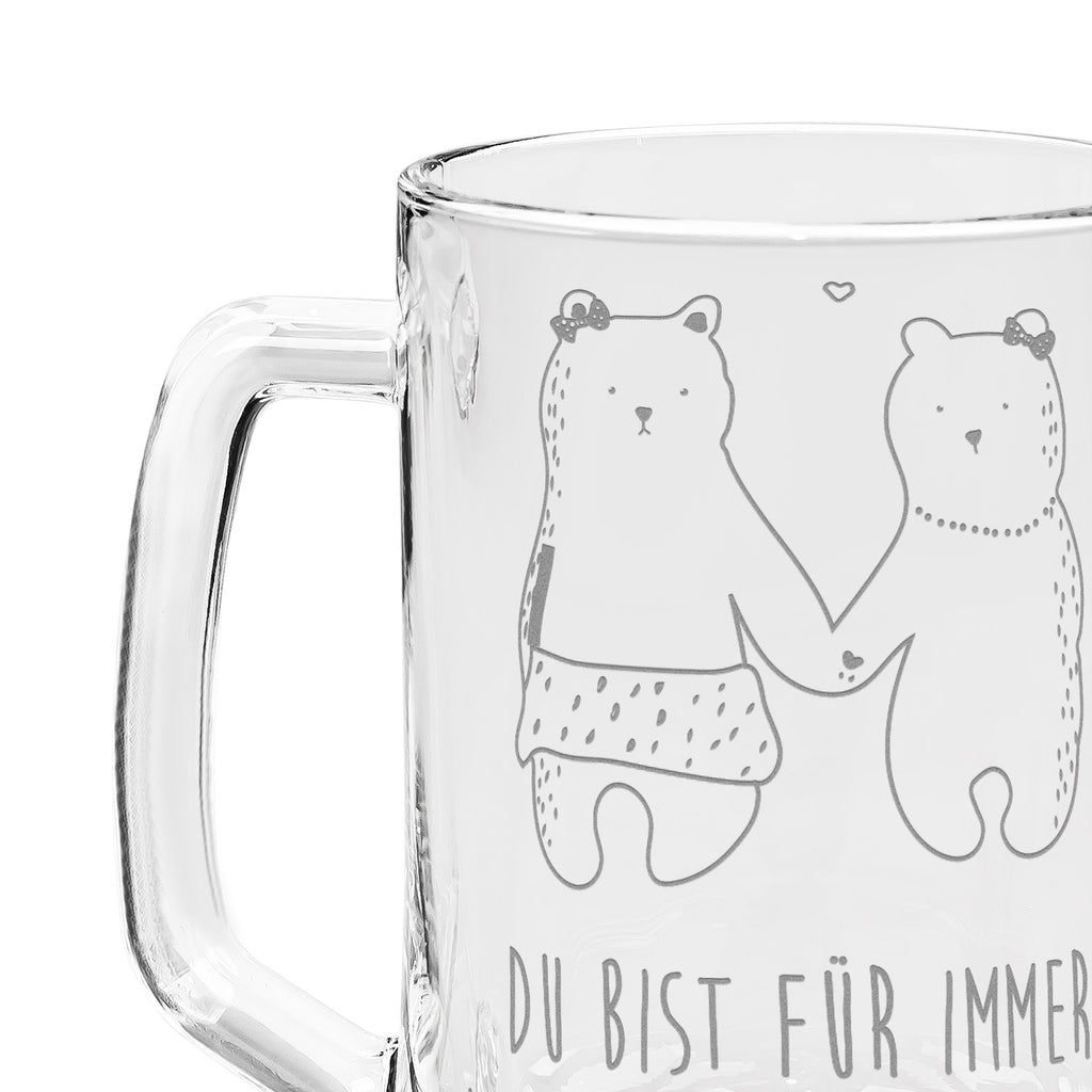 Gravur Bierkrug Bär Freundin Bierkrug, Bier Krug, Bierkrug Glas, Vatertag, Bär, Teddy, Teddybär, Bär Freundin Beste Freund Liebe Liebesbeweis Verliebt Kumpel Kumpeliene