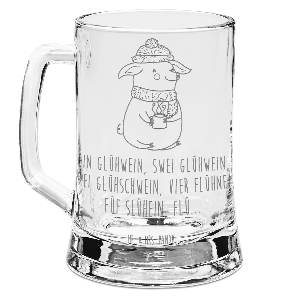 Gravur Bierkrug Schweinchen Glühwein Bierkrug, Bier Krug, Bierkrug Glas, Vatertag, Winter, Weihnachten, Weihnachtsdeko, Nikolaus, Advent, Heiligabend, Wintermotiv, Glühwein, Betrunken, Weihnachtsmarkt, Spruch