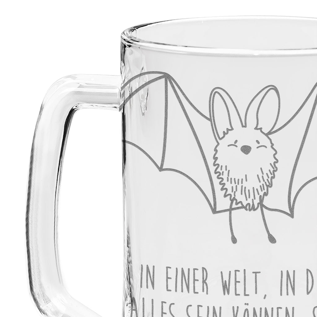 Gravur Bierkrug Fledermaus Flügel Bierkrug, Bier Krug, Bierkrug Glas, Vatertag, Tiermotive, Gute Laune, lustige Sprüche, Tiere