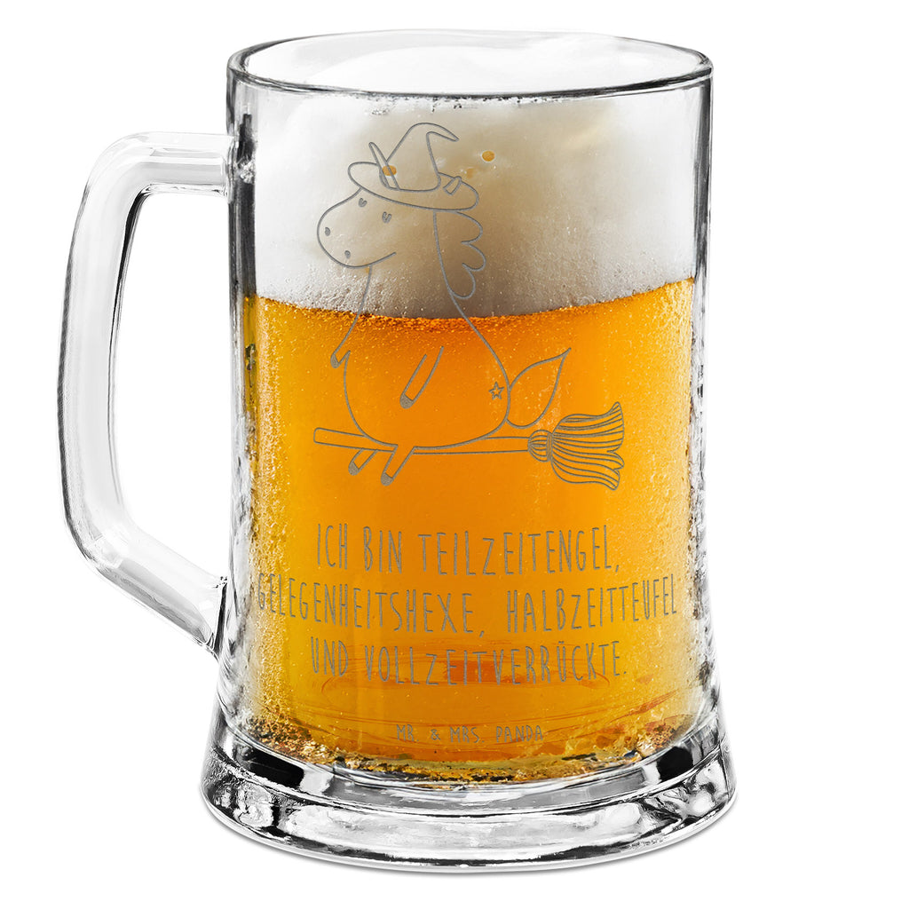 Gravur Bierkrug Einhorn Hexe Bierkrug, Bier Krug, Bierkrug Glas, Vatertag, Einhorn, Einhörner, Einhorn Deko, Pegasus, Unicorn, Frau, Ehefrau, Hexe, Teufel, Engel, Verrückte, Freundin, Leben, Zicke