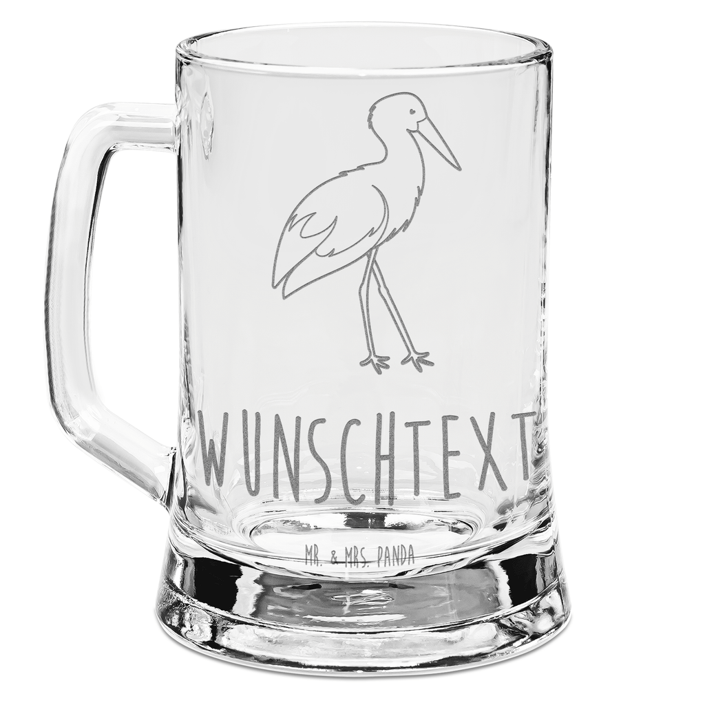 Personalisierter Gravur Bierkrug Storch Personalisierter Bierkrug, Personalisierter Bier Krug, Personalisiertes Bierkrug Glas, Bierkrug mit Namen, Bier Krug mit Namen, Bierkrug Glas mit Namen, Vatertag, Wunschtext, Wunschname, Personalisierbar, Selbst gestalten, Tiermotive, Gute Laune, lustige Sprüche, Tiere, Storch, Störche, Schwangerschaft, Geburt, Mutter, Mütter, Mutter werden, Schwanger, Babybauch, Baby