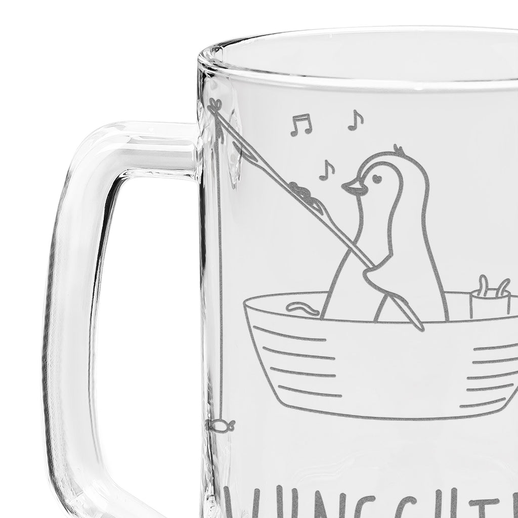 Personalisierter Gravur Bierkrug Pinguin Angelboot Personalisierter Bierkrug, Personalisierter Bier Krug, Personalisiertes Bierkrug Glas, Bierkrug mit Namen, Bier Krug mit Namen, Bierkrug Glas mit Namen, Vatertag, Wunschtext, Wunschname, Personalisierbar, Selbst gestalten, Pinguin, Pinguine, Angeln, Boot, Angelboot, Lebenslust, Leben, genießen, Motivation, Neustart, Neuanfang, Trennung, Scheidung, Geschenkidee Liebeskummer