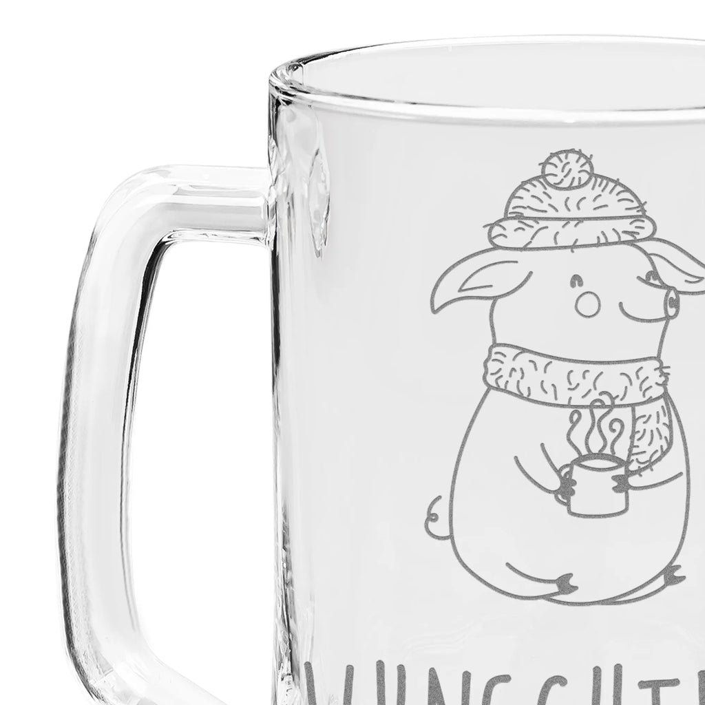 Personalisierter Gravur Bierkrug Schwein Glühwein Personalisierter Bierkrug, Personalisierter Bier Krug, Personalisiertes Bierkrug Glas, Bierkrug mit Namen, Bier Krug mit Namen, Bierkrug Glas mit Namen, Vatertag, Wunschtext, Wunschname, Personalisierbar, Selbst gestalten, Winter, Weihnachten, Weihnachtsdeko, Nikolaus, Advent, Heiligabend, Wintermotiv, Glühschwein, Glühwein, Weihnachtsmarkt, Punsch