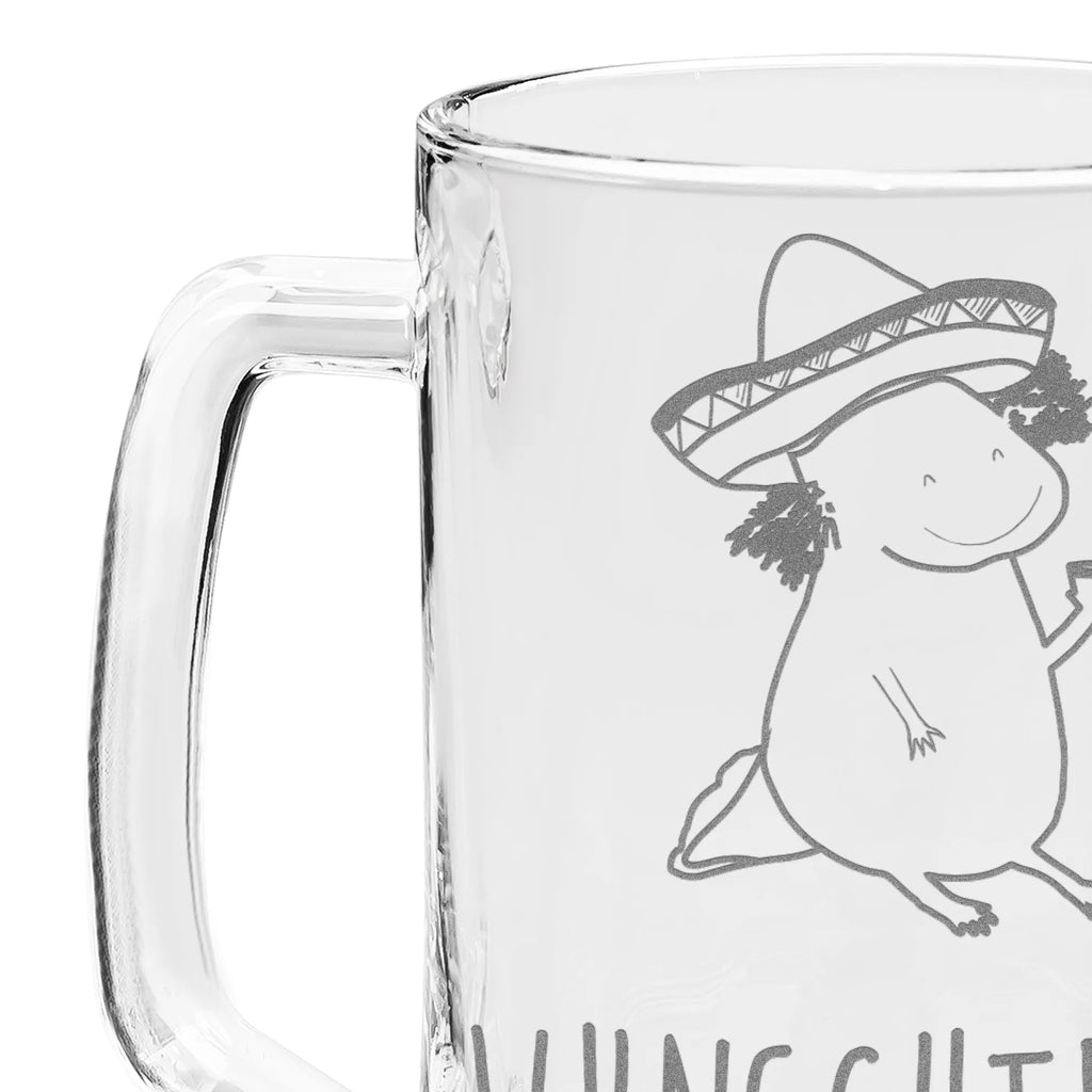 Personalisierter Gravur Bierkrug Axolotl Tequila Personalisierter Bierkrug, Personalisierter Bier Krug, Personalisiertes Bierkrug Glas, Bierkrug mit Namen, Bier Krug mit Namen, Bierkrug Glas mit Namen, Vatertag, Wunschtext, Wunschname, Personalisierbar, Selbst gestalten, Axolotl, Molch, Mexico, Mexiko, Sombrero, Zitrone, Tequila, Motivation, Spruch, Schwanzlurch, Lurch, Lurche, Axolot, Feuerdrache, Feuersalamander