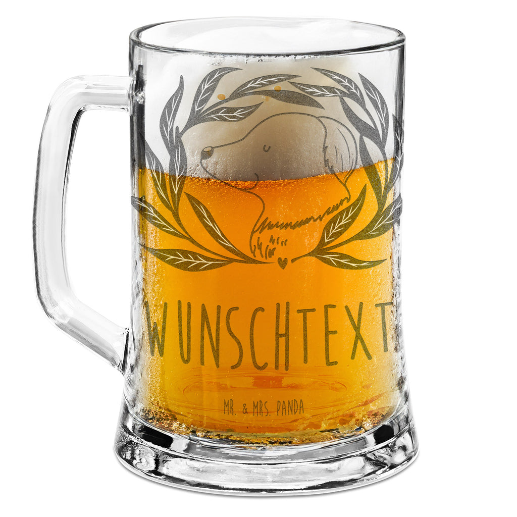 Personalisierter Gravur Bierkrug Hund Blumen Personalisierter Bierkrug, Personalisierter Bier Krug, Personalisiertes Bierkrug Glas, Bierkrug mit Namen, Bier Krug mit Namen, Bierkrug Glas mit Namen, Vatertag, Wunschtext, Wunschname, Personalisierbar, Selbst gestalten, Hund, Hundemotiv, Haustier, Hunderasse, Tierliebhaber, Hundebesitzer, Sprüche, Ranke, Therapie, Selbsttherapie, Hundeliebe, Hundeglück, Hunde