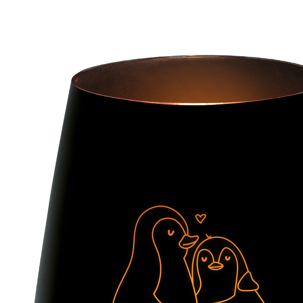 Gold Windlicht Pinguin umarmen Windlicht, Teelicht, Graviertes Windlicht, Windlicht Gravur, Kerze, Windlicht aus Glas, Teelicht aus Glas, Pinguin, Liebe, Liebespaar, Liebesbeweis, Liebesgeschenk, Verlobung, Jahrestag, Hochzeitstag, Hochzeit, Hochzeitsgeschenk