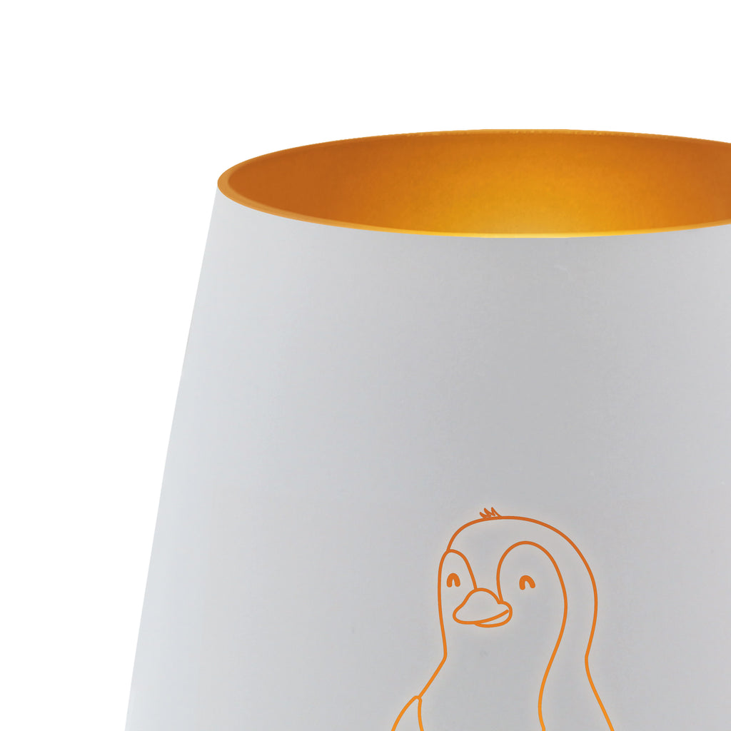 Gold Windlicht Pinguin Diät Windlicht, Teelicht, Graviertes Windlicht, Windlicht Gravur, Kerze, Windlicht aus Glas, Teelicht aus Glas, Pinguin, Pinguine, Diät, Abnehmen, Abspecken, Gewicht, Motivation, Selbstliebe, Körperliebe, Selbstrespekt