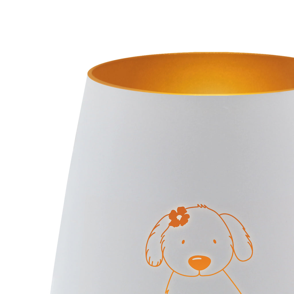 Gold Windlicht Hund Dame Windlicht, Teelicht, Graviertes Windlicht, Windlicht Gravur, Kerze, Windlicht aus Glas, Teelicht aus Glas, Hund, Hundemotiv, Haustier, Hunderasse, Tierliebhaber, Hundebesitzer, Sprüche, Hunde, Hundeliebe, Hundeglück, Liebe, Frauchen