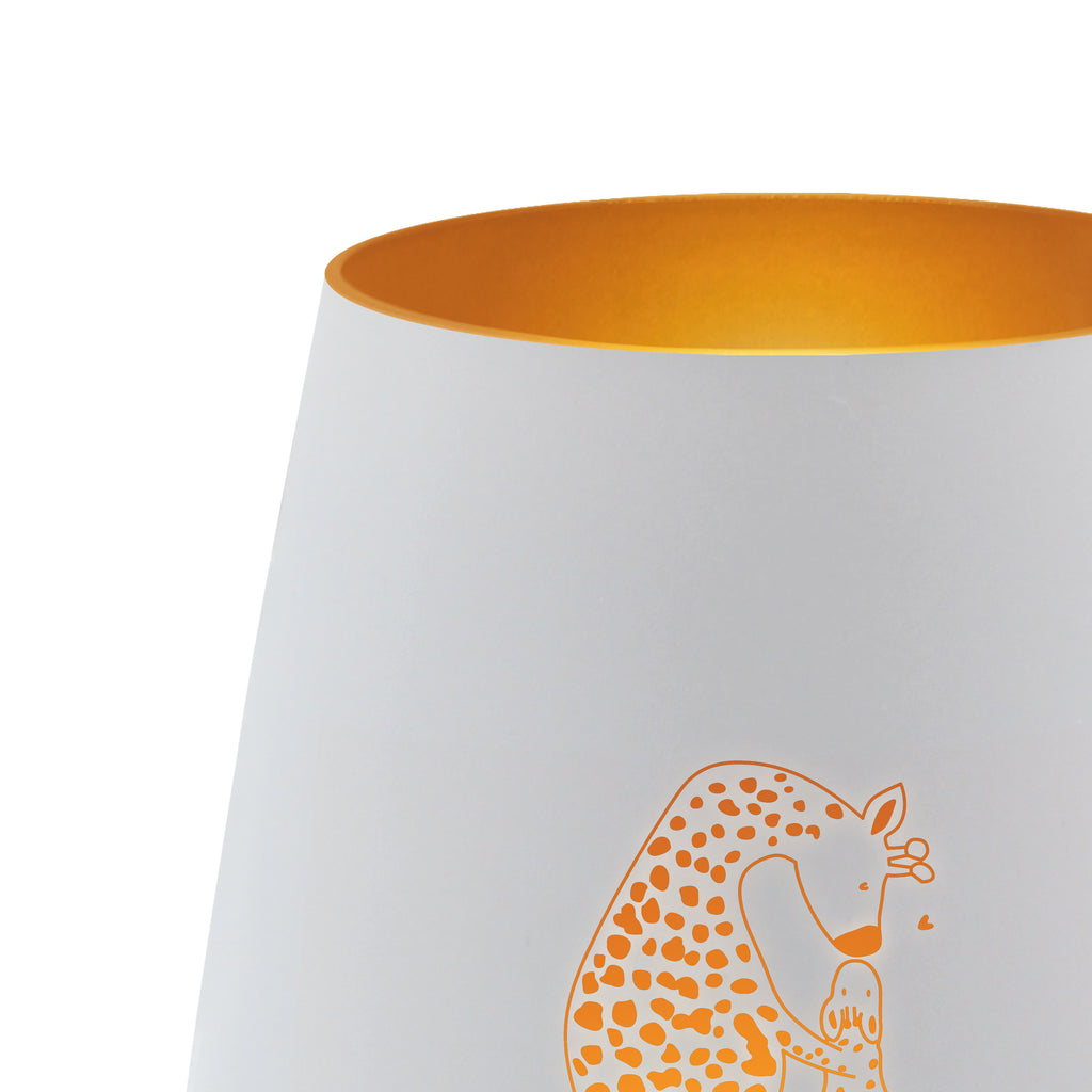 Gold Windlicht Giraffe Kind Windlicht, Teelicht, Graviertes Windlicht, Windlicht Gravur, Kerze, Windlicht aus Glas, Teelicht aus Glas, Afrika, Wildtiere, Giraffe, Kind, Mutter, Mama, Tochter, Sohn, Lieblingsmensch