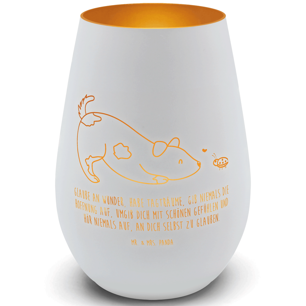 Gold Windlicht Hund Marienkäfer Windlicht, Teelicht, Graviertes Windlicht, Windlicht Gravur, Kerze, Windlicht aus Glas, Teelicht aus Glas, Hund, Hundemotiv, Haustier, Hunderasse, Tierliebhaber, Hundebesitzer, Sprüche, Hunde, Hundespruch, Marienkäfer, Mischling, Mischlinghund