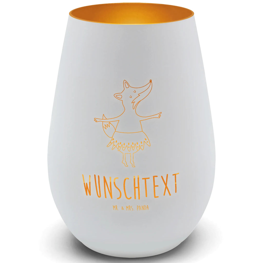 Gold Windlicht Personalisiert Fuchs Ballerina Personalisiertes Windlicht, Personalisiertes Teelicht, Personalisiertes Graviertes Windlicht, Personalisiertes Windlicht Gravur, Personalisierte Kerze, Personalisiertes Windlicht aus Glas, Personalisiertes Teelicht aus Glas, Personalisiertes Windlicht mit Namen, Teelicht mit Namen, Graviertes Windlicht mit Namen, Windlicht Gravur mit Namen, Kerze mit Namen, Windlicht aus Glas mit Namen, Teelicht aus Glas mit Namen, Wunschtext, Personalisierbar, Selbst gestalten, Fuchs, Fuchs Spruch, Füchse, Füchsin, Ballerina, Ballett, Tänzerin, Tanzen, Party, Einladung, Geburtstag