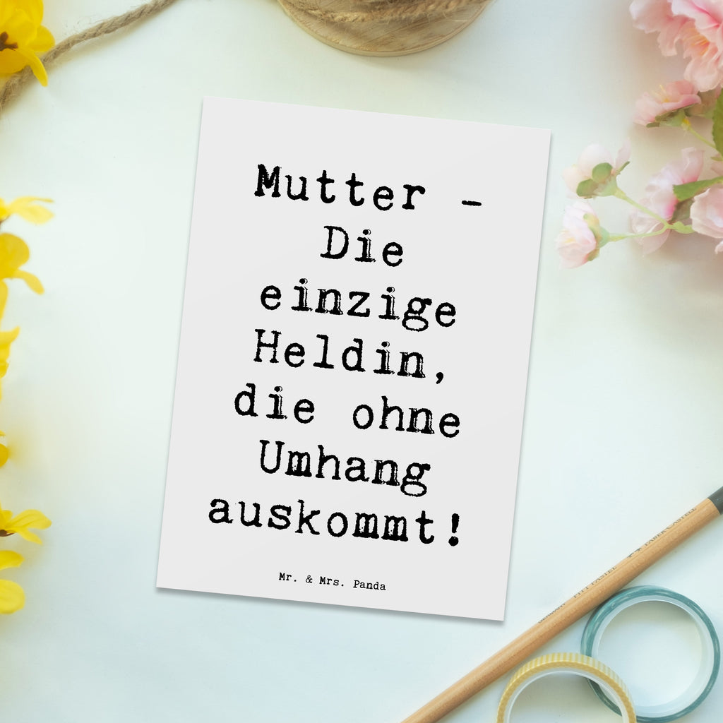 Postkarte Spruch Heldin Mutter Postkarte, Karte, Geschenkkarte, Grußkarte, Einladung, Ansichtskarte, Geburtstagskarte, Einladungskarte, Dankeskarte, Ansichtskarten, Einladung Geburtstag, Einladungskarten Geburtstag, Familie, Vatertag, Muttertag, Bruder, Schwester, Mama, Papa, Oma, Opa