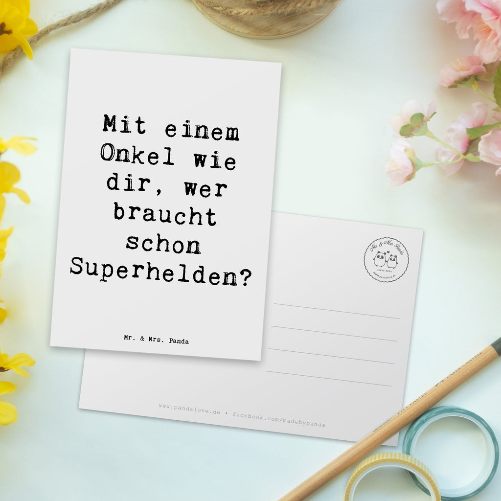 Postkarte Spruch Super-Onkel Postkarte, Karte, Geschenkkarte, Grußkarte, Einladung, Ansichtskarte, Geburtstagskarte, Einladungskarte, Dankeskarte, Ansichtskarten, Einladung Geburtstag, Einladungskarten Geburtstag, Familie, Vatertag, Muttertag, Bruder, Schwester, Mama, Papa, Oma, Opa