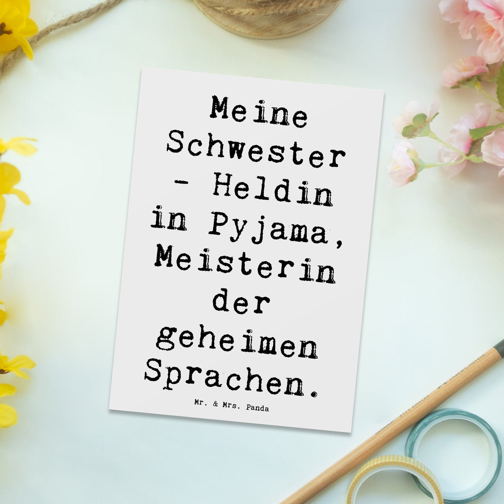 Postkarte Spruch Schwester Heldin Postkarte, Karte, Geschenkkarte, Grußkarte, Einladung, Ansichtskarte, Geburtstagskarte, Einladungskarte, Dankeskarte, Ansichtskarten, Einladung Geburtstag, Einladungskarten Geburtstag, Familie, Vatertag, Muttertag, Bruder, Schwester, Mama, Papa, Oma, Opa