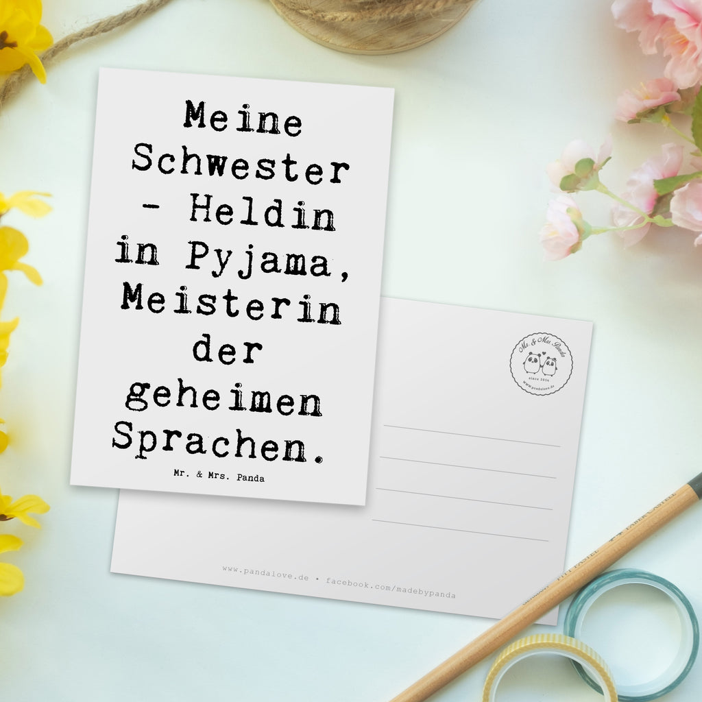 Postkarte Spruch Schwester Heldin Postkarte, Karte, Geschenkkarte, Grußkarte, Einladung, Ansichtskarte, Geburtstagskarte, Einladungskarte, Dankeskarte, Ansichtskarten, Einladung Geburtstag, Einladungskarten Geburtstag, Familie, Vatertag, Muttertag, Bruder, Schwester, Mama, Papa, Oma, Opa