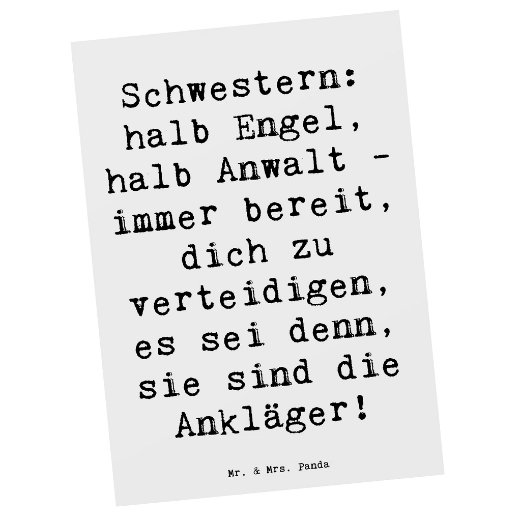 Postkarte Spruch Schwesternwunder Postkarte, Karte, Geschenkkarte, Grußkarte, Einladung, Ansichtskarte, Geburtstagskarte, Einladungskarte, Dankeskarte, Ansichtskarten, Einladung Geburtstag, Einladungskarten Geburtstag, Familie, Vatertag, Muttertag, Bruder, Schwester, Mama, Papa, Oma, Opa