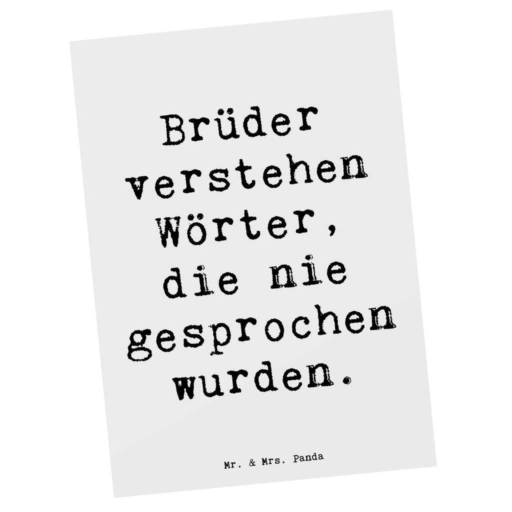 Postkarte Spruch Bruderverständnis Postkarte, Karte, Geschenkkarte, Grußkarte, Einladung, Ansichtskarte, Geburtstagskarte, Einladungskarte, Dankeskarte, Ansichtskarten, Einladung Geburtstag, Einladungskarten Geburtstag, Familie, Vatertag, Muttertag, Bruder, Schwester, Mama, Papa, Oma, Opa