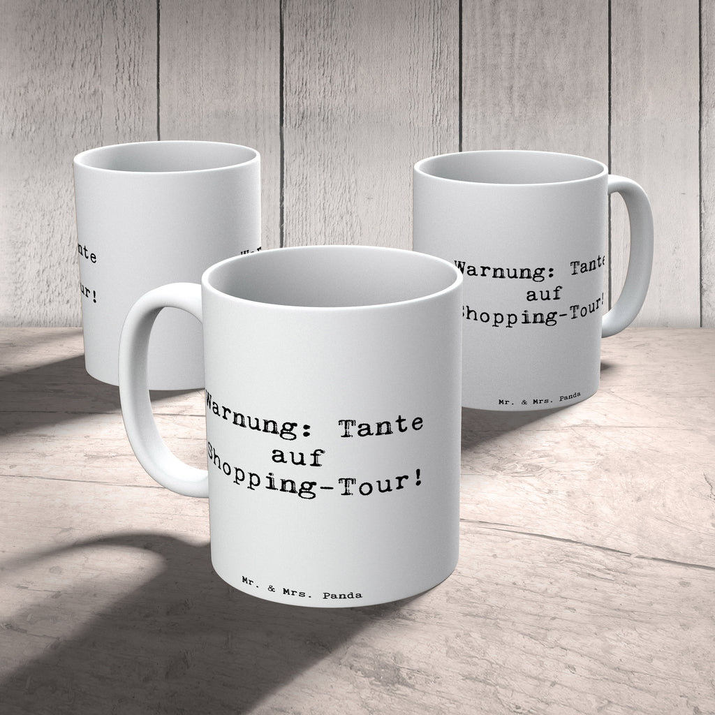 Tasse Warnung: Tante auf Shopping-Tour! - Humorvoller Spruch für Geschenkartikel Tasse, Kaffeetasse, Teetasse, Becher, Kaffeebecher, Teebecher, Keramiktasse, Porzellantasse, Büro Tasse, Geschenk Tasse, Tasse Sprüche, Tasse Motive, Kaffeetassen, Tasse bedrucken, Designer Tasse, Cappuccino Tassen, Schöne Teetassen, Familie, Vatertag, Muttertag, Bruder, Schwester, Mama, Papa, Oma, Opa