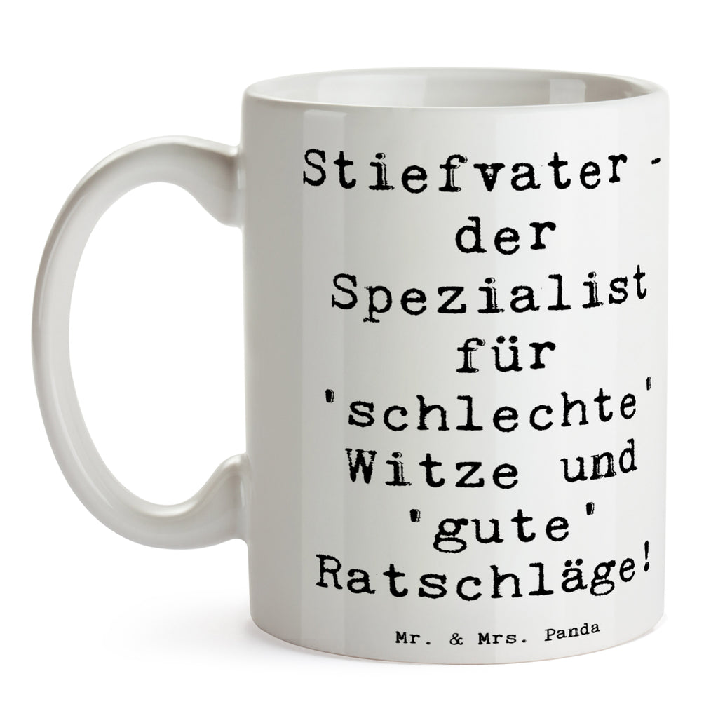 Tasse Witze Ratschläge Stiefvater Tasse, Kaffeetasse, Teetasse, Becher, Kaffeebecher, Teebecher, Keramiktasse, Porzellantasse, Büro Tasse, Geschenk Tasse, Tasse Sprüche, Tasse Motive