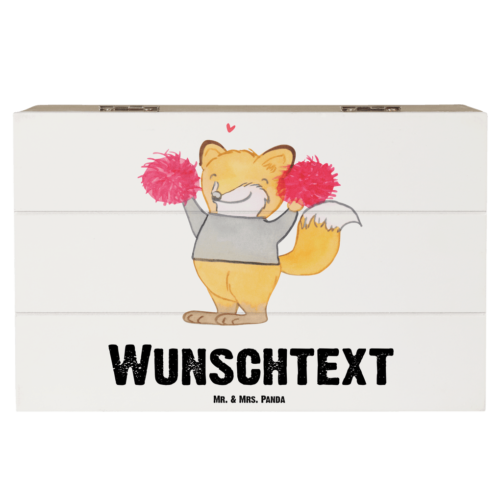 Personalisierte Holzkiste Fuchs Cheerleader Holzkiste mit Namen, Kiste mit Namen, Schatzkiste mit Namen, Truhe mit Namen, Schatulle mit Namen, Erinnerungsbox mit Namen, Erinnerungskiste, mit Namen, Dekokiste mit Namen, Aufbewahrungsbox mit Namen, Holzkiste Personalisiert, Kiste Personalisiert, Schatzkiste Personalisiert, Truhe Personalisiert, Schatulle Personalisiert, Erinnerungsbox Personalisiert, Erinnerungskiste Personalisiert, Dekokiste Personalisiert, Aufbewahrungsbox Personalisiert, Geschenkbox personalisiert, GEschenkdose personalisiert, Geschenk, Sport, Sportart, Hobby, Schenken, Danke, Dankeschön, Auszeichnung, Gewinn, Sportler, Cheerleader, Cheerleading, Turnen, Turn Club, Turniere