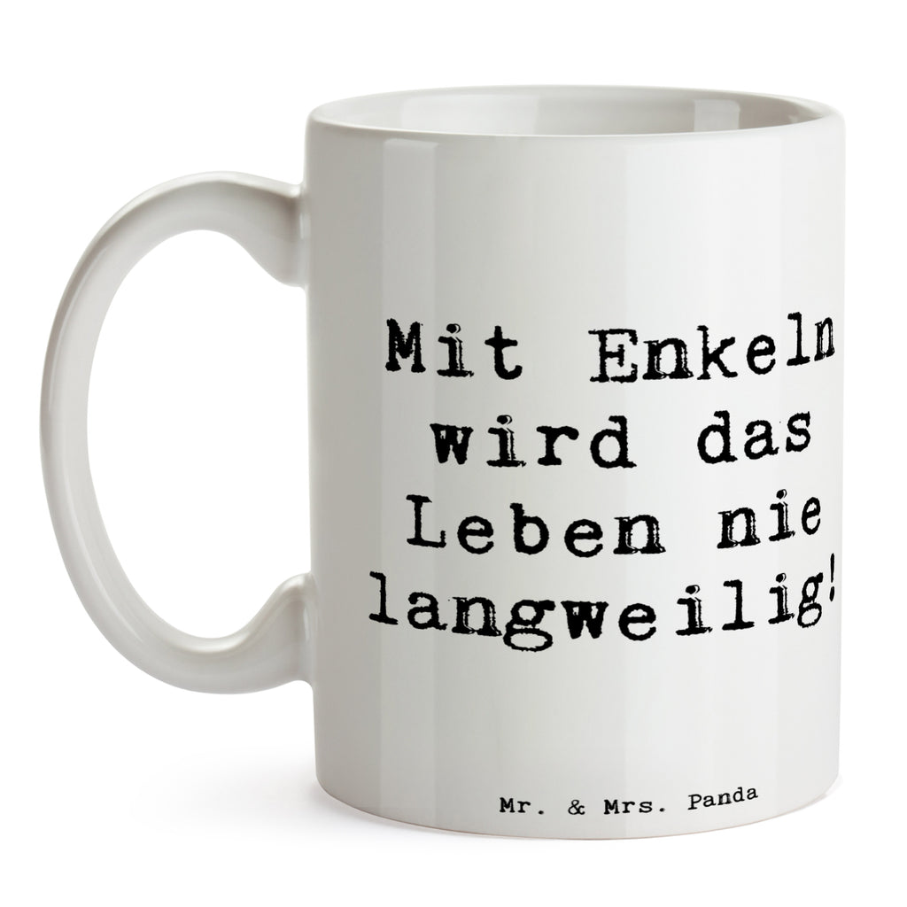 Tasse Spruch Enkelkinder Abenteuer Tasse, Kaffeetasse, Teetasse, Becher, Kaffeebecher, Teebecher, Keramiktasse, Porzellantasse, Büro Tasse, Geschenk Tasse, Tasse Sprüche, Tasse Motive, Kaffeetassen, Tasse bedrucken, Designer Tasse, Cappuccino Tassen, Schöne Teetassen, Familie, Vatertag, Muttertag, Bruder, Schwester, Mama, Papa, Oma, Opa