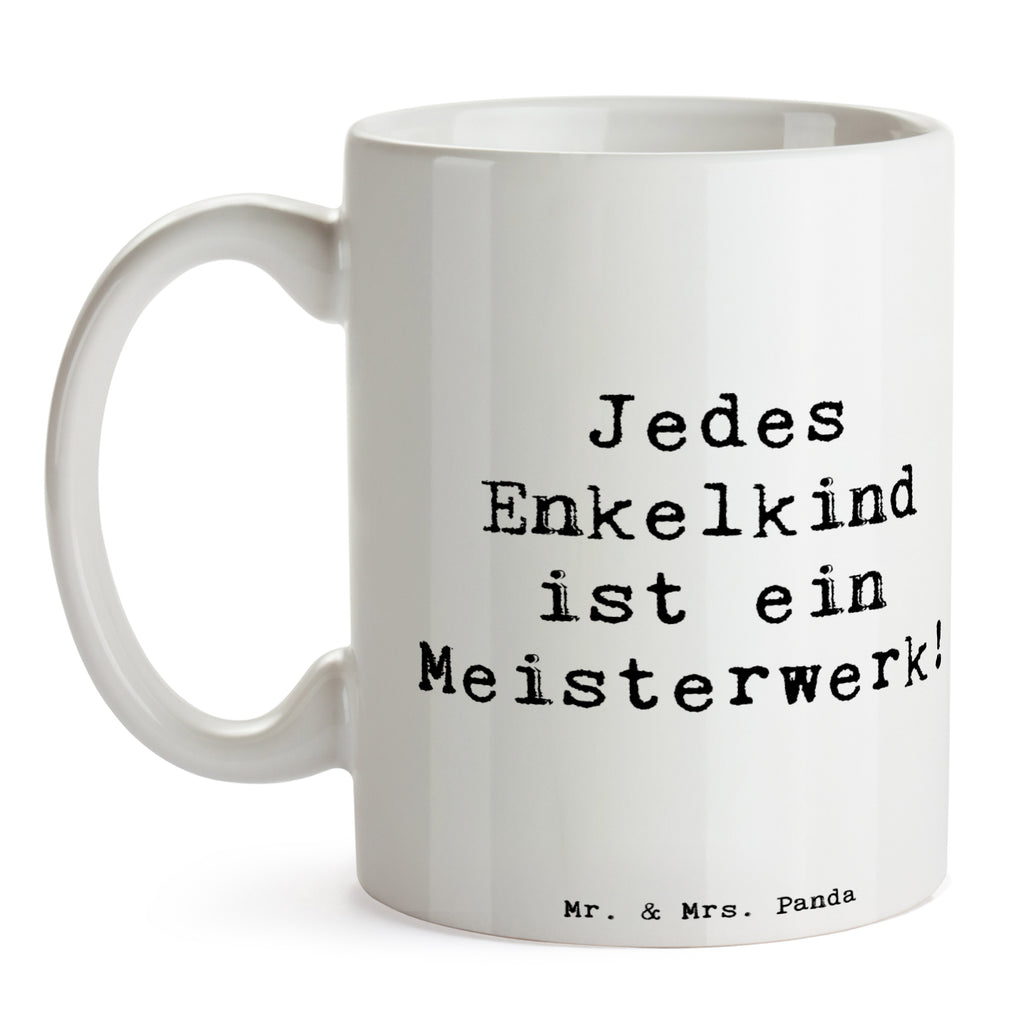 Tasse Spruch Enkelkinder Meisterwerk Tasse, Kaffeetasse, Teetasse, Becher, Kaffeebecher, Teebecher, Keramiktasse, Porzellantasse, Büro Tasse, Geschenk Tasse, Tasse Sprüche, Tasse Motive, Kaffeetassen, Tasse bedrucken, Designer Tasse, Cappuccino Tassen, Schöne Teetassen, Familie, Vatertag, Muttertag, Bruder, Schwester, Mama, Papa, Oma, Opa