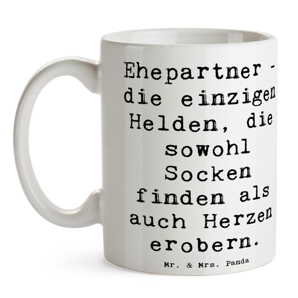 Tasse Spruch Ehepartner Helden Tasse, Kaffeetasse, Teetasse, Becher, Kaffeebecher, Teebecher, Keramiktasse, Porzellantasse, Büro Tasse, Geschenk Tasse, Tasse Sprüche, Tasse Motive, Kaffeetassen, Tasse bedrucken, Designer Tasse, Cappuccino Tassen, Schöne Teetassen, Familie, Vatertag, Muttertag, Bruder, Schwester, Mama, Papa, Oma, Opa