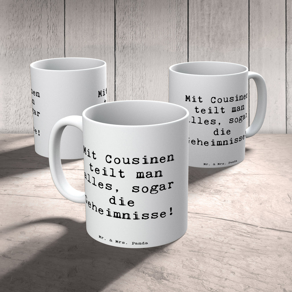 Tasse Spruch Cousine Geheimnisse Tasse, Kaffeetasse, Teetasse, Becher, Kaffeebecher, Teebecher, Keramiktasse, Porzellantasse, Büro Tasse, Geschenk Tasse, Tasse Sprüche, Tasse Motive, Kaffeetassen, Tasse bedrucken, Designer Tasse, Cappuccino Tassen, Schöne Teetassen, Familie, Vatertag, Muttertag, Bruder, Schwester, Mama, Papa, Oma, Opa