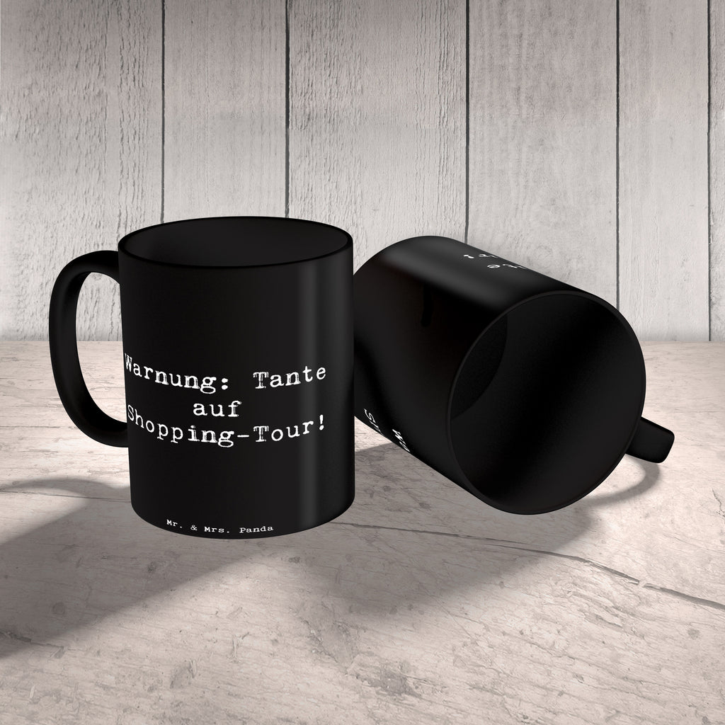 Tasse Warnung: Tante auf Shopping-Tour! - Humorvoller Spruch für Geschenkartikel Tasse, Kaffeetasse, Teetasse, Becher, Kaffeebecher, Teebecher, Keramiktasse, Porzellantasse, Büro Tasse, Geschenk Tasse, Tasse Sprüche, Tasse Motive, Kaffeetassen, Tasse bedrucken, Designer Tasse, Cappuccino Tassen, Schöne Teetassen, Familie, Vatertag, Muttertag, Bruder, Schwester, Mama, Papa, Oma, Opa