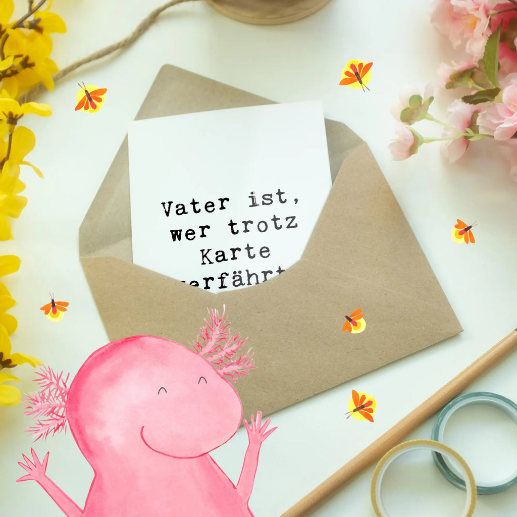 Grußkarte Spruch Vater Abenteuer Grußkarte, Klappkarte, Einladungskarte, Glückwunschkarte, Hochzeitskarte, Geburtstagskarte, Karte, Ansichtskarten, Familie, Vatertag, Muttertag, Bruder, Schwester, Mama, Papa, Oma, Opa