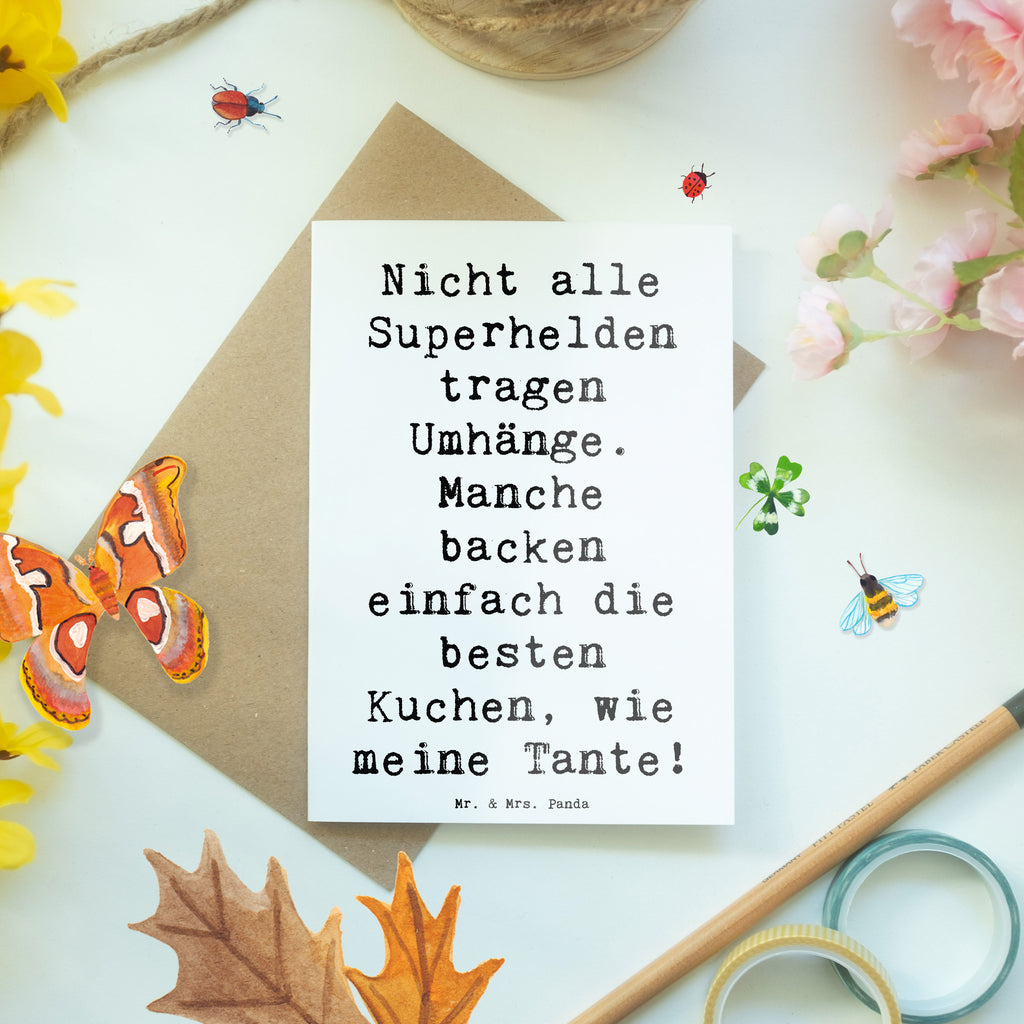 Grußkarte Spruch Super Tante Grußkarte, Klappkarte, Einladungskarte, Glückwunschkarte, Hochzeitskarte, Geburtstagskarte, Karte, Ansichtskarten, Familie, Vatertag, Muttertag, Bruder, Schwester, Mama, Papa, Oma, Opa