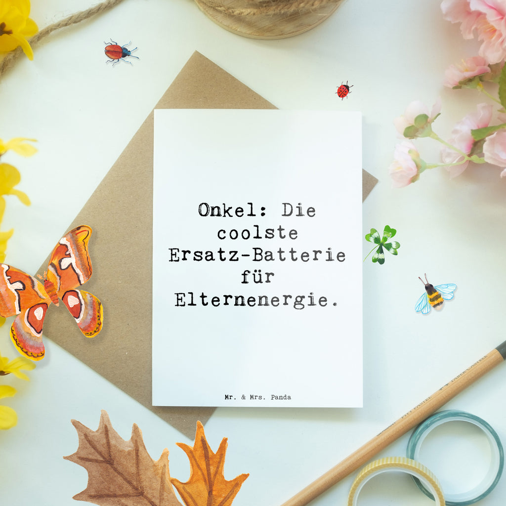 Grußkarte Spruch Onkel Energie Grußkarte, Klappkarte, Einladungskarte, Glückwunschkarte, Hochzeitskarte, Geburtstagskarte, Karte, Ansichtskarten, Familie, Vatertag, Muttertag, Bruder, Schwester, Mama, Papa, Oma, Opa