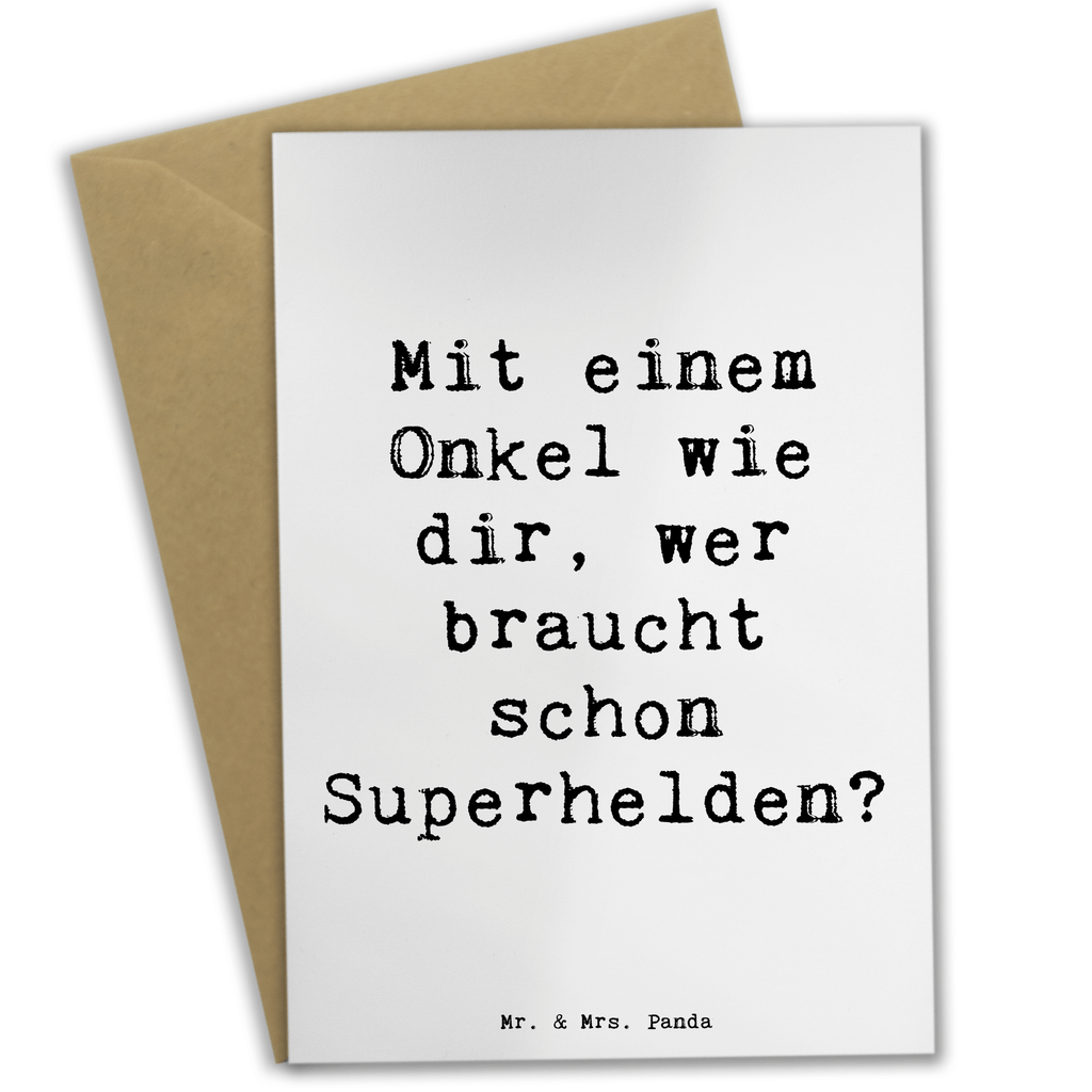 Grußkarte Spruch Super-Onkel Grußkarte, Klappkarte, Einladungskarte, Glückwunschkarte, Hochzeitskarte, Geburtstagskarte, Karte, Ansichtskarten, Familie, Vatertag, Muttertag, Bruder, Schwester, Mama, Papa, Oma, Opa