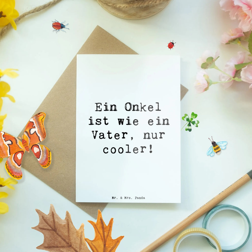 Grußkarte Spruch Cooler Onkel Grußkarte, Klappkarte, Einladungskarte, Glückwunschkarte, Hochzeitskarte, Geburtstagskarte, Karte, Ansichtskarten, Familie, Vatertag, Muttertag, Bruder, Schwester, Mama, Papa, Oma, Opa